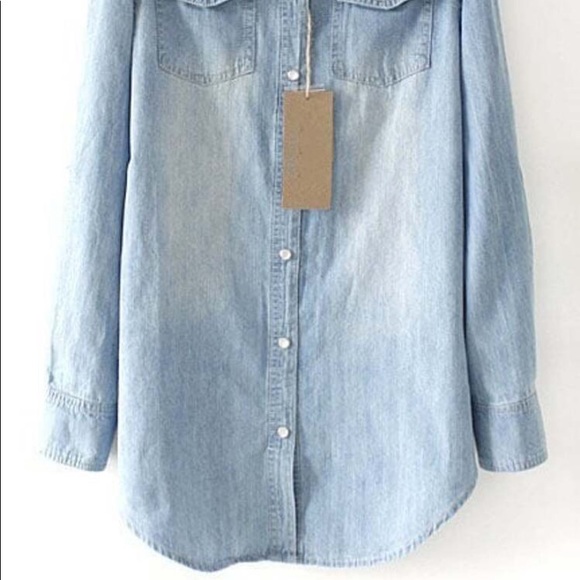 NWT Women’s Chambray Shirt - Picture 5 of 9